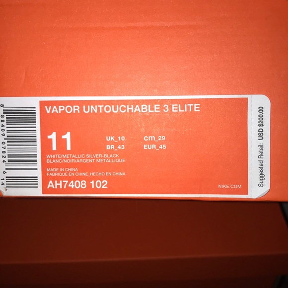 vapor untouchable 3 cleats